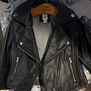 GAP Kid’s Black Biker Jacket/UNISEX